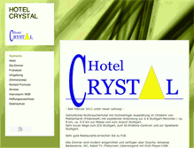 Tablet Screenshot of hotelcrystal.de