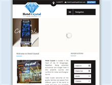 Tablet Screenshot of hotelcrystal.co.in